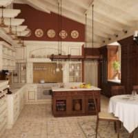 تصميم المطبخ غرفة المعيشة غرفة الطعام في صورة منزل خاص