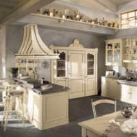 design foto bucătărie în stil rustic