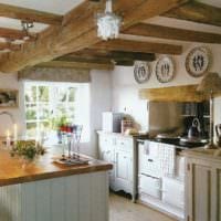 kjøkken interiør ideer i landlig stil
