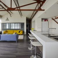 loft stil kök design idéer