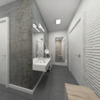 Korridor design i en studio lägenhet