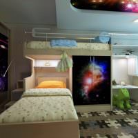 Patrová postel v moderním dětském pokoji