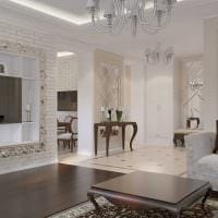 myšlenka krásného designu místnosti ve stylu moderního klasického obrazu
