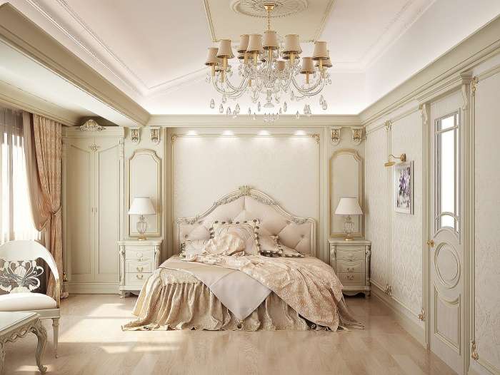 sovrum i klassisk stil