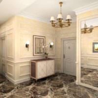 lägenhet i klassisk stil med marmor
