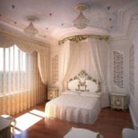 barokki design -makuuhuone