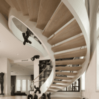 trappdesign i huset till andra våningen