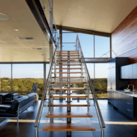 trappdesign i ett privat hus