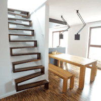 trappe i et privat hus design