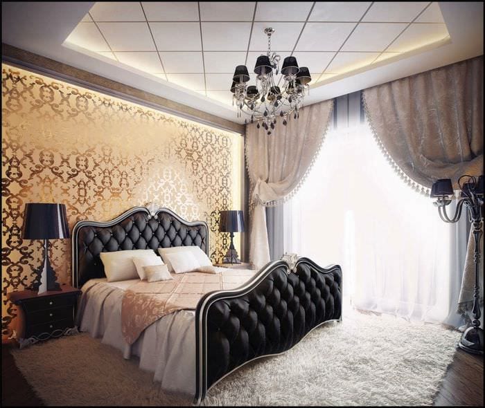 soveværelse design i klassisk stil