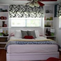 design af et lille soveværelse med natborde