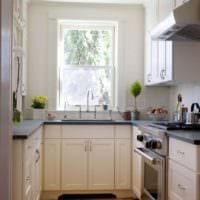 interiér a dizajn malej kuchyne