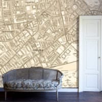 تصميم ورق الحائط في الأفكار الداخلية للشقة