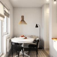design av en ett-rums lägenhet med en yta på 36 m2