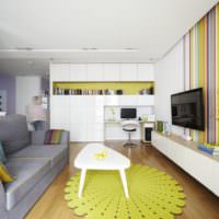 צבעים בהירים בעיצוב דירת חדר