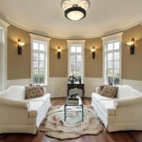 Klasický design osvětlení obývacího pokoje