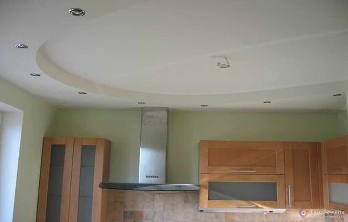 ett exempel på en ovanlig takdesign i köket
