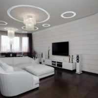 Stropní LED osvětlení obývacího pokoje