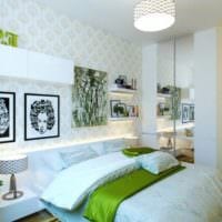 soveværelse med et areal på 14 m2 ideer foto