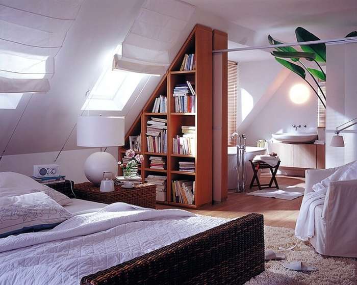 עיצוב חדר שינה בעליית הגג