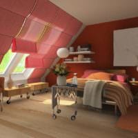 צילום רעיונות לחדר שינה בעליית הגג
