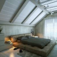 צילום עיצוב חדר שינה בעליית הגג