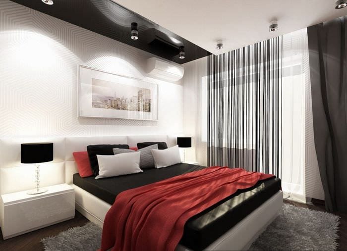 schönes Schlafzimmerdesign in Chruschtschow