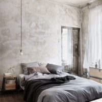 Schlafzimmer im Chruschtschow-Fotodesign