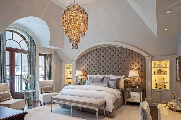 интериорен дизайн на спалня в класически стил