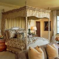 спалня в дизайн в класически стил снимка