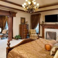 спалня в класически стил красив дизайн