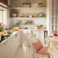 weiße Farbe im Küchenset