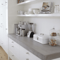 weißes Küchenset-Design