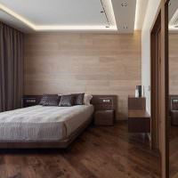 Dekorerar makarnas sovrum i bruna toner