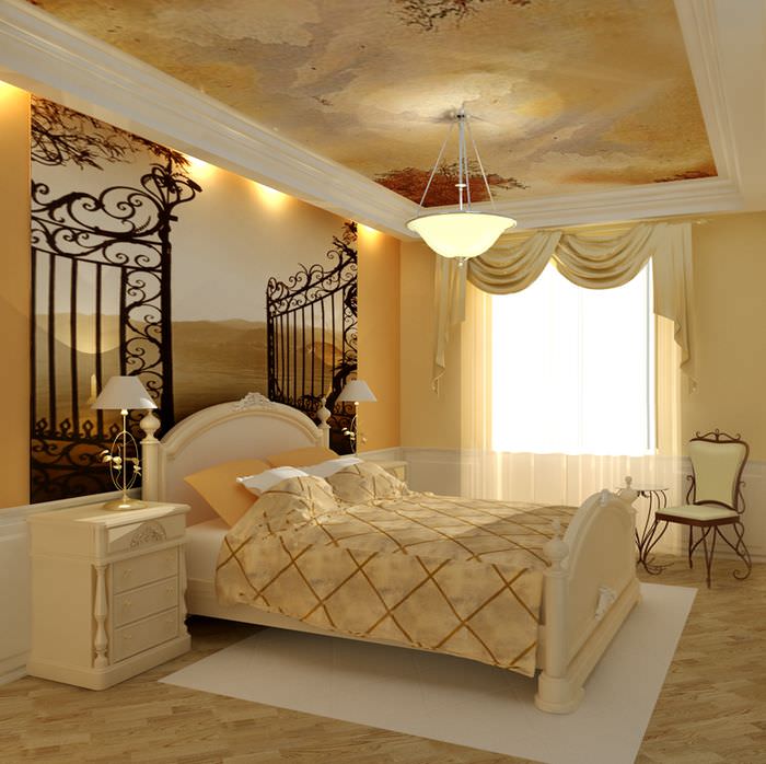 Тясна спалня в класически стил