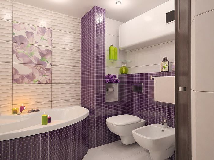 lila badrumsplattor
