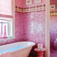 kylpyhuoneen laatat vaaleanpunaiset