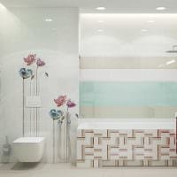 ideen om et badeværelse i lys stil 2017