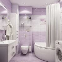 אפשרות לעיצוב חדר אמבטיה מודרני עם צילום אמבטיה פינתי
