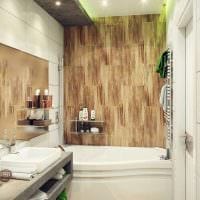 אופציה של סגנון יפה של חדר אמבטיה עם תמונת אמבטיה פינתית