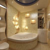 mulighet for en lys stil på badet med et hjørnebad