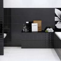 επιλογή μοντέρνου σχεδιασμού μπάνιου σε ασπρόμαυρη φωτογραφία