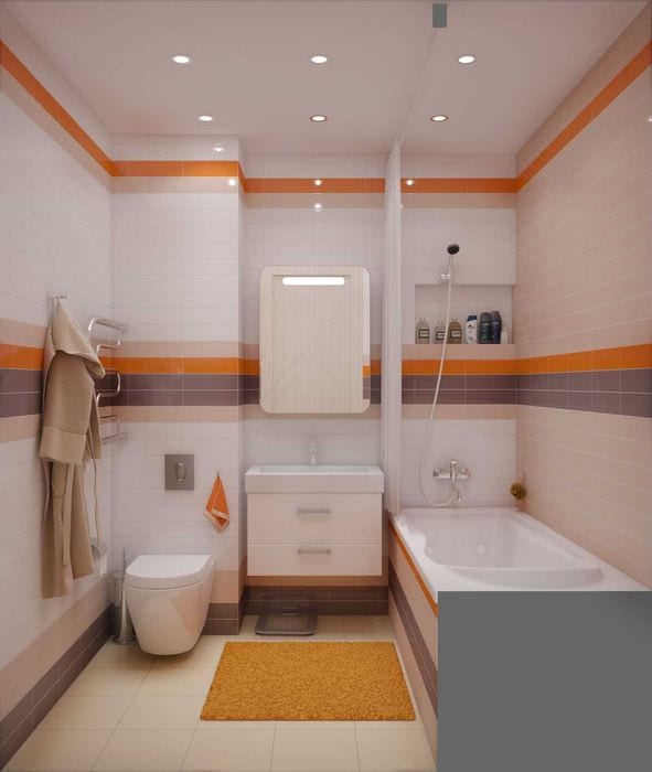 moderne stil badeværelse option 2,5 kvm.