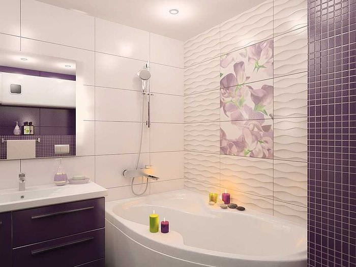 alternativ för en vacker stil i ett badrum 2,5 kvm.