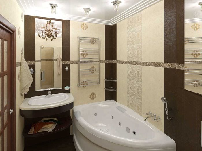 ett alternativ för en ovanlig design av ett badrum på 2,5 kvm.