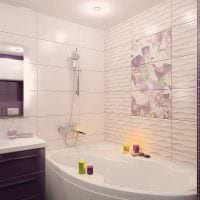 ajatus kauniista kylpyhuoneen sisustuksesta 2,5 neliömetrin valokuva