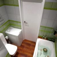 vaihtoehto kauniista kylpyhuoneen suunnittelusta 2,5 neliömetrin kuva