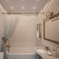 versio modernista kylpyhuoneesta 2,5 neliömetrin valokuva