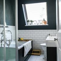 ajatus modernista kylpyhuoneen suunnittelusta 2,5 neliömetrin kuva