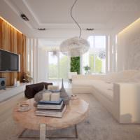 Ljust rum i minimalistisk stil
